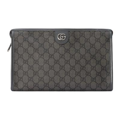 Gucci Borsa Pochette a Zip Grande Ophidia in Tela GG Supreme per Uso Quotidiano Unisex