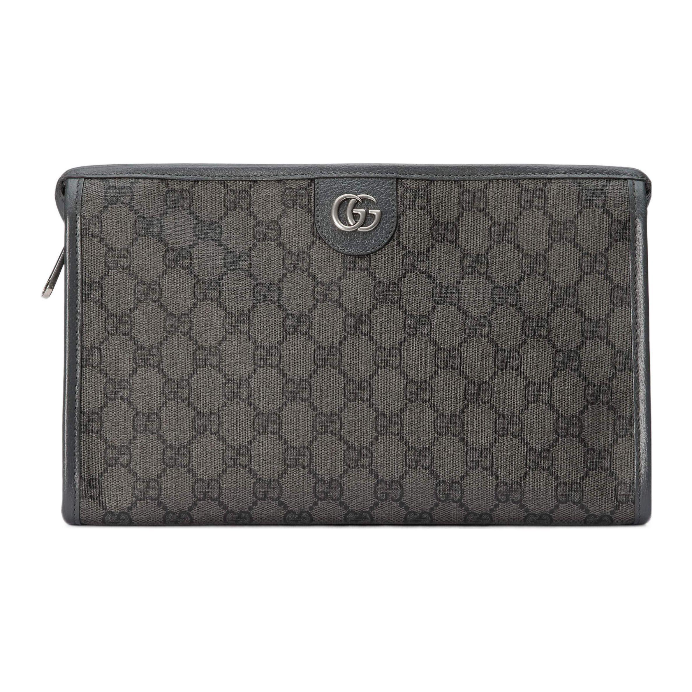 

Gucci GG Supreme Canvas Ophidia Large Zip Pouch Clutch Bag For Unisex Daily Use Gift Set(Basic Set+Box+Shopping Bag)