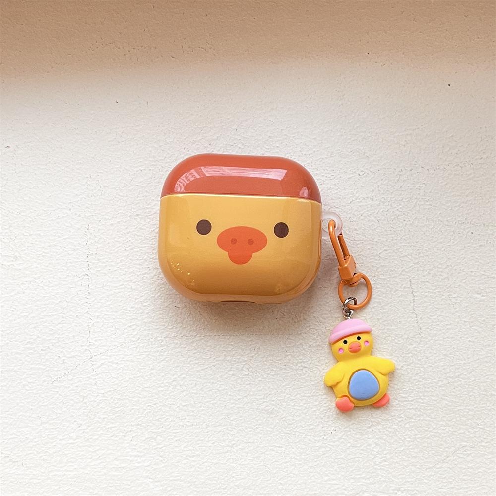 Cute little yellow duck for AirPods pro1 generation protective case 1 generation pro1 generation apple bluetooth headset soft case
