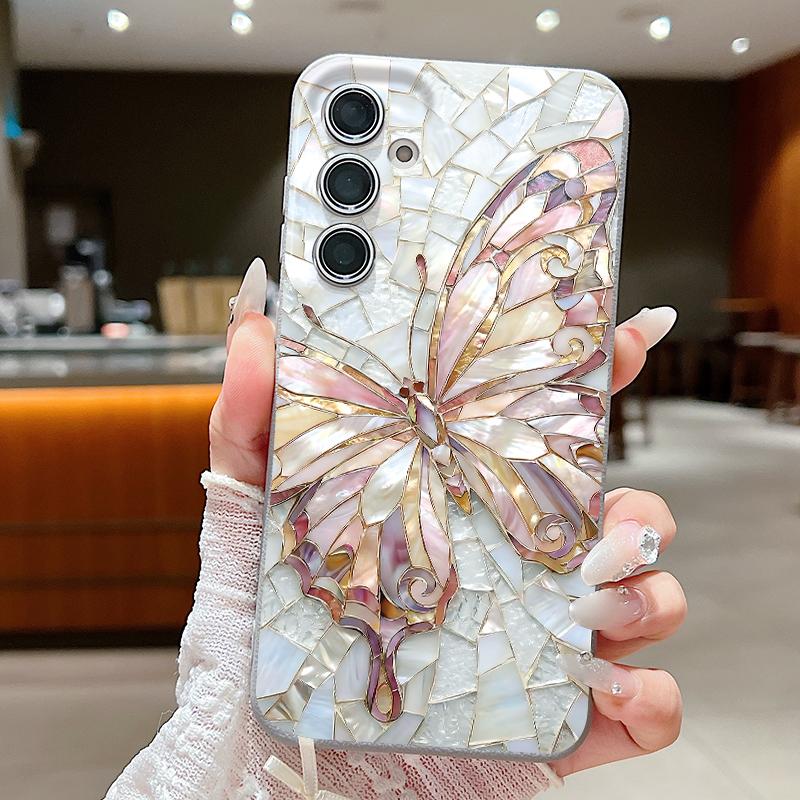 Fancy Butterfly Print Case For Samsung A18 A57 A37 A17 A56 A36 A26 A16 A55 A35 A25 A15 A54 S21 FE S22 S23 S24 Plus S25 S26 Ultra Silicone Cover
