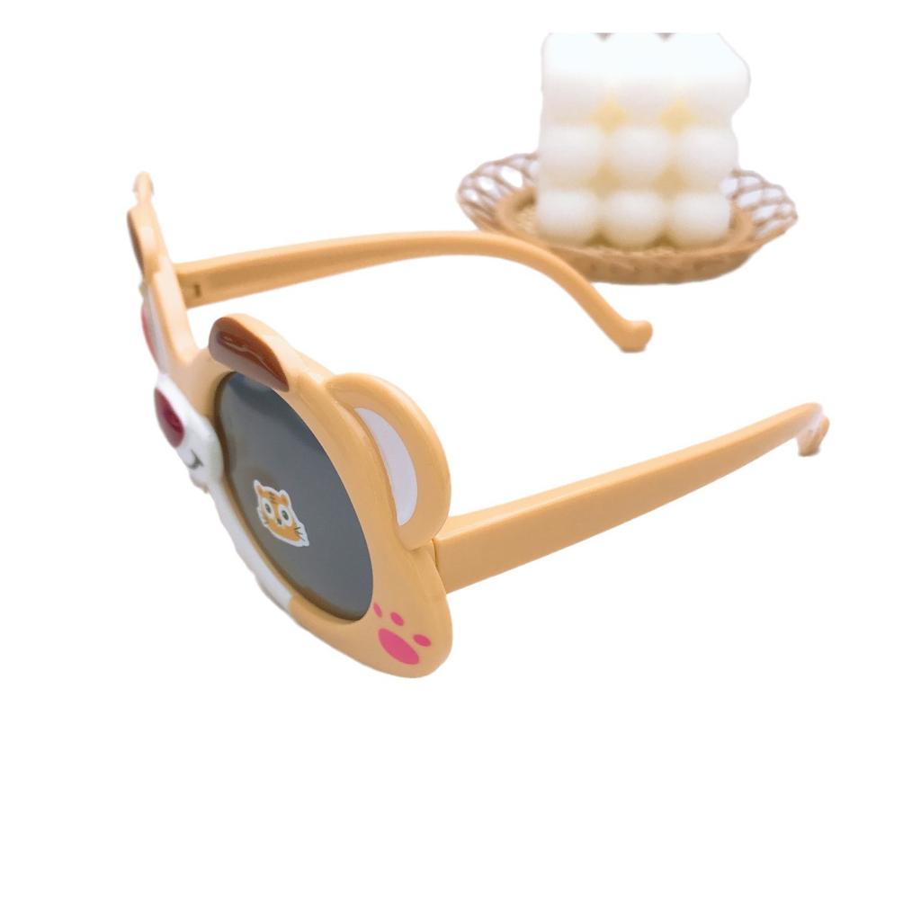 Cartoon Cute Children Polarized Sunglasses Girls Strawberry Bear Sunglasses Children Silicone Sunscreen Sunscreen Glasses