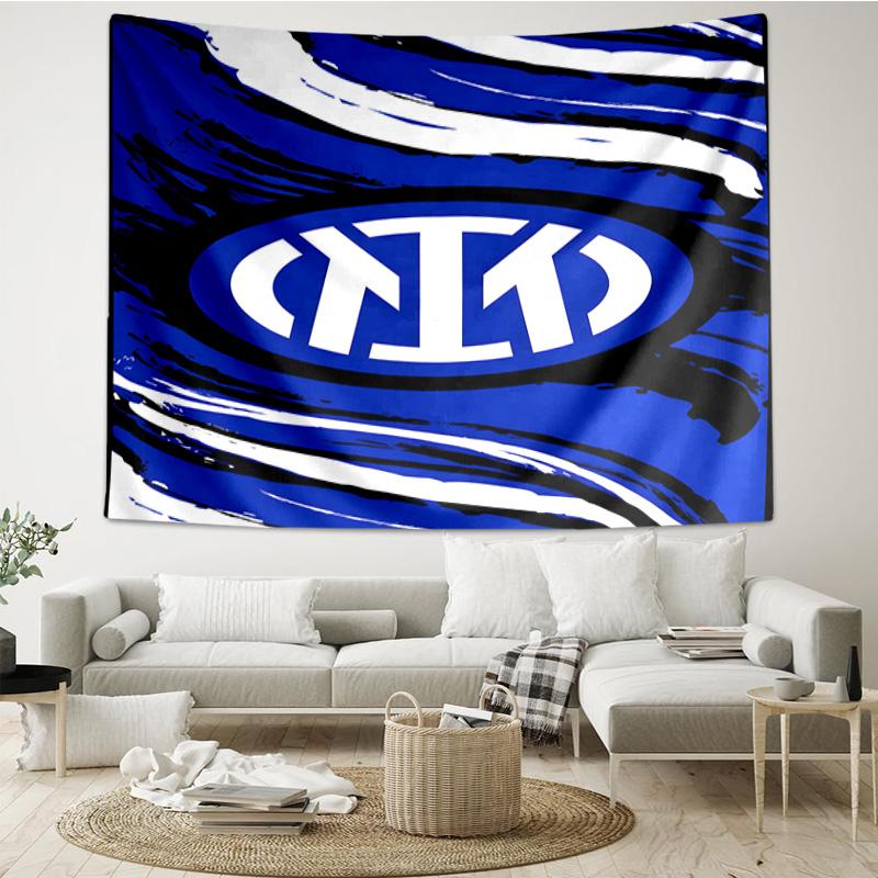 1PC Inter FC Crest Printed Tapestry Room Decoration Wall Hanging for Living Room Bedroom, dormitory, Birthday and Christmas gifts