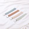 Pack of 4 Colorful Baby Pacifier Chain Baby Teether Clip Cotton & Steel Baby Pacifier Chain Soft & Safe Pacifier Clip