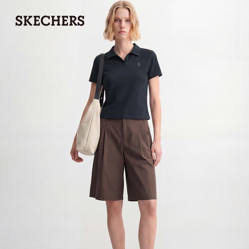 

Skechers Women s Casual Knit Short Sleeve Polo Shirt L226W099 M 90