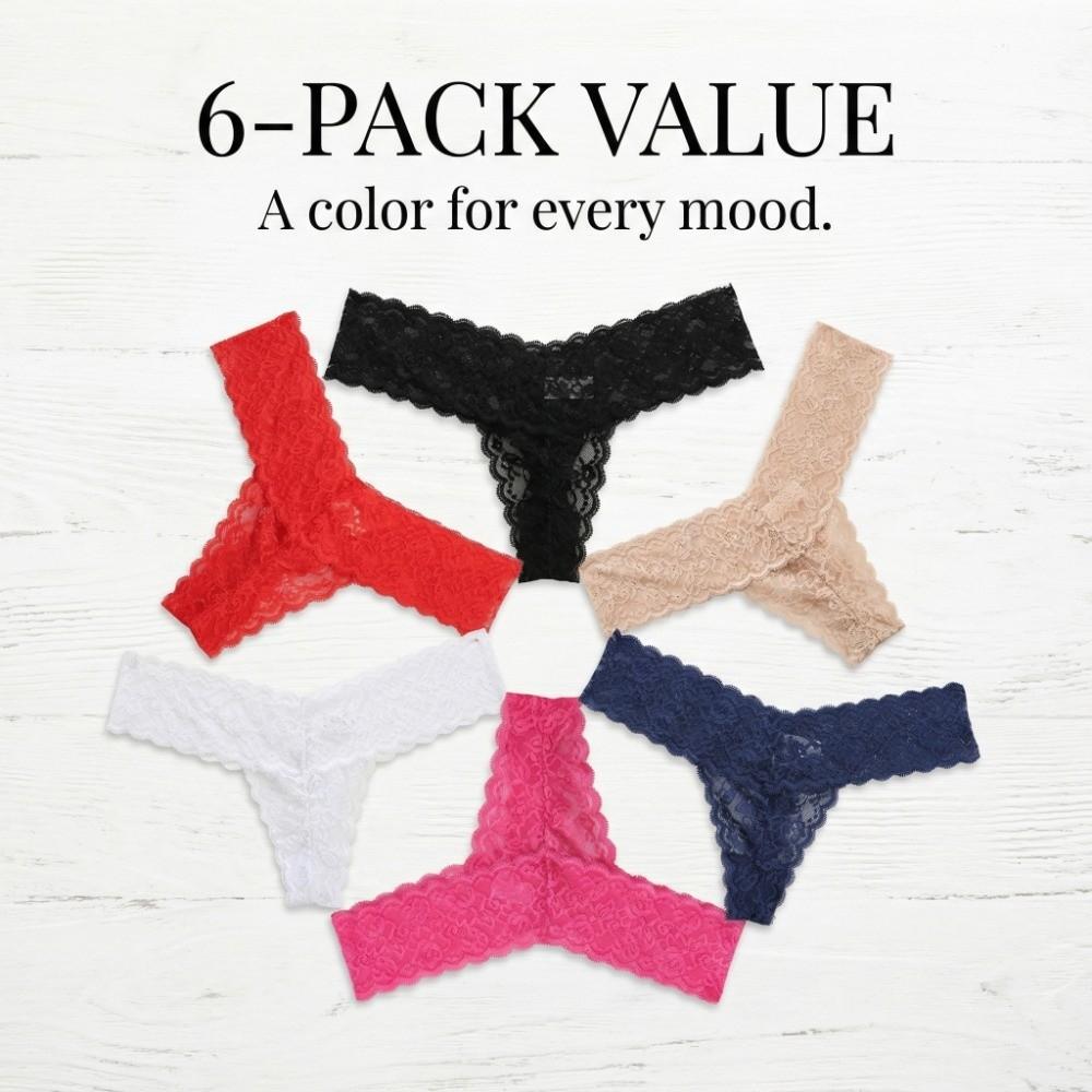 Low Waist Lace Seamless Panties Thong Mesh Lace Briefs Thin Underwear for Women Lady