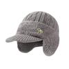 Windproof Fleece-Lined Hat with Ear Protection for Middle-Aged and Elderly - Warm and Stylish for Autumn and Winter