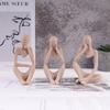3-Piece Set Nordic Minimalist Sandstone Mini Thinker Sculpture - Home Decor Art Craft, Office Bookshelf, Bedroom Tabletop Decora