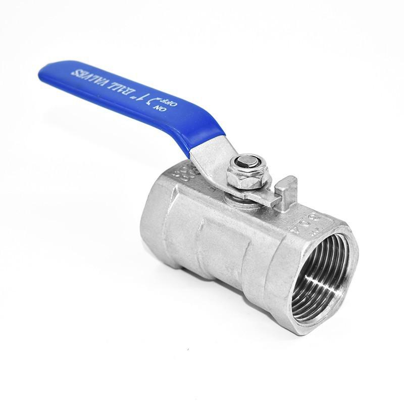 Stainless Steel Ball Valve: 201/304/316, One-Piece Design, Internal Thread, Butterfly Handle, Size Options: 4 or 6 Points