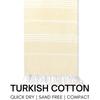 Woven Cotton Blanket Outdoor Blanket Foreign Trade  Beach Towel Color Bath Towel Tassel Striped Polyester Cotton Beach Towel