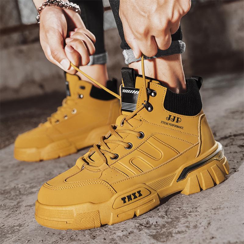 Fashion CYYTL Mens Boots Ankle Cowboy Leather Combat Winter Tactical Motorcycle Chelsea Casual Shoes Work Outdoor Hiking Designer Luxury