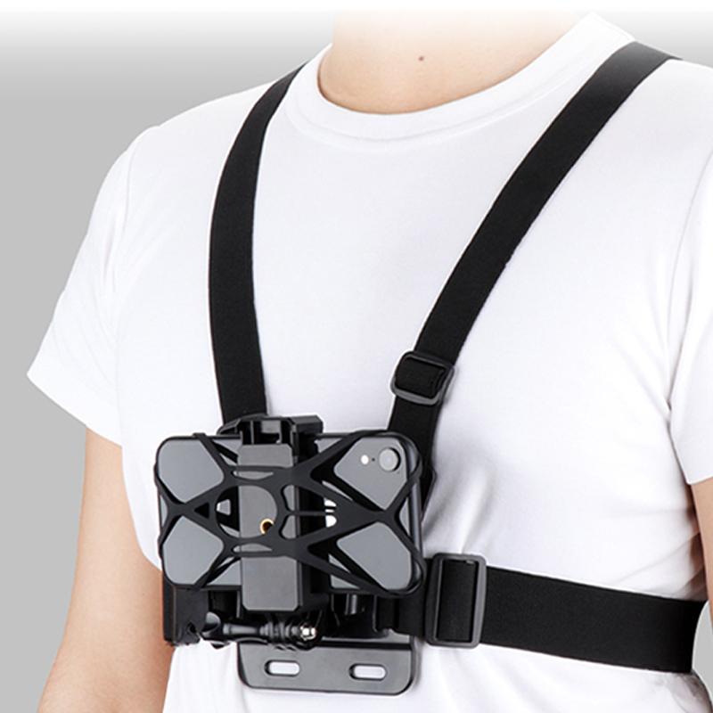 Phone Holder Protective Net Helmet Chin Support Net Chest Strap Head Wear Mobile Phone Protective Net For iPhone XIAOMI OPPO