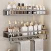 Handon Bathroom Shelf with Towel Bar & Hooks