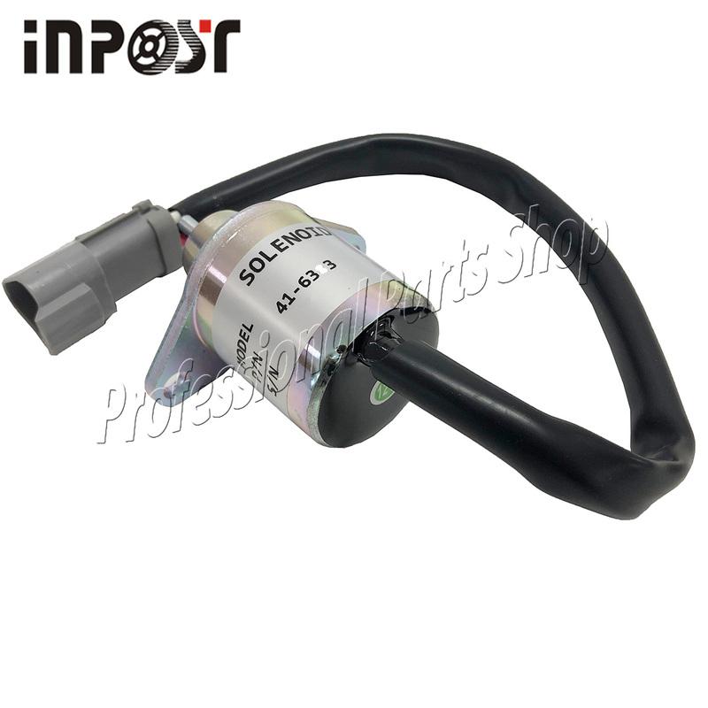 41-6383 Stop Shut Off Solenoid TK 41-6383 TK 41-4306 TK416383 For Yanmar Engine Replaces for Thermo King 12V