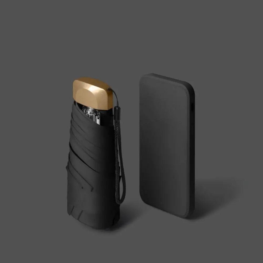 

Sun Protection Mini Umbrella UV Folding Pocket umbrella Pocket Parasol Capsule Umbrella Travel чорний