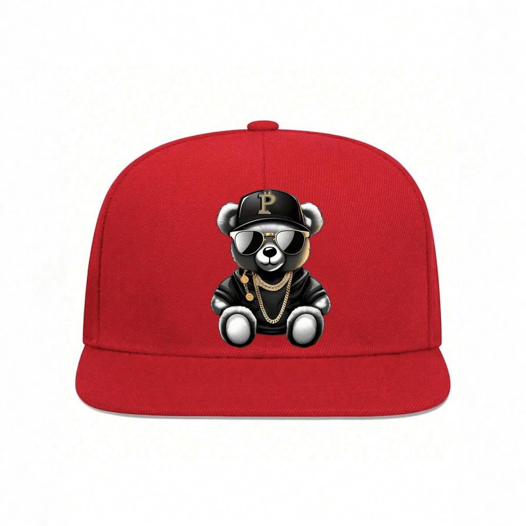 New European And American Men'S And Women'S Temperament Retro Trend Teddy Bear Embroidered Baseball Cap Duckbill Cap