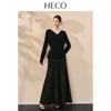 HECO 2026 Draped A-line Commuter Skirt
