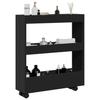 Narrow 3-storey Bathroom Storage Cart, Sofa Side Storage Shelf, Hallway Shelf, 60x18x70cm