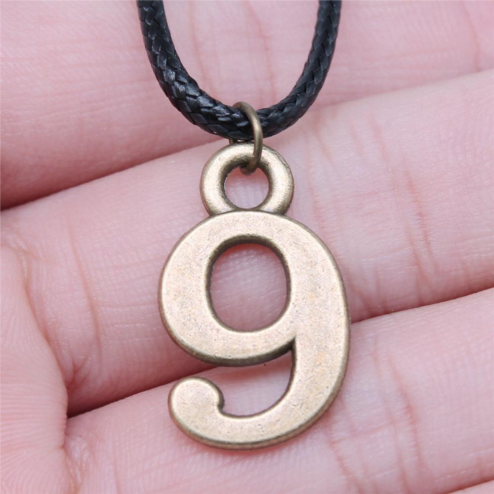 Number Tags Necklace Leather Chain 45cm Women Jewelry Evening Bohemian For You