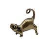 Ancient Brass Small Tea Pet Ornament Long Tail Cute Mouse Figurines Miniatures Copper Lucky Rat Study Living Room Decorations