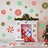 126 Pcs Candy Decals Peppermint Wall Decorations PVC Candy Floor Decals Wall Stickers Decals for Wall Candy Stickers for Xmas Candyland Party