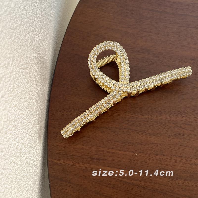 High-End Large Metal Claw Hair Clip for Women - Elegant Updo Accessory