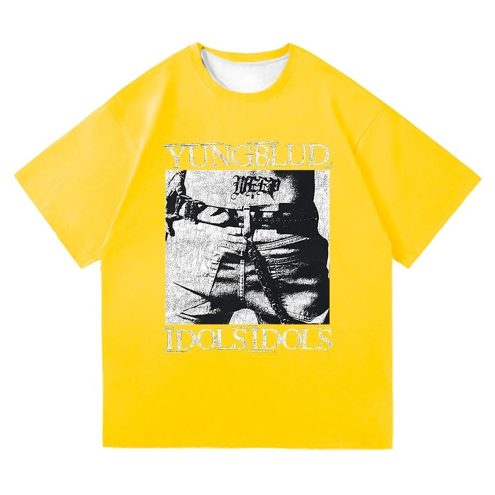 Yungblud Idols World Tour 2025 T Shirt New Fashion Men/Women Hip Hop Aesthetic Wings PUNK T-shirt Cool Tees Shirts