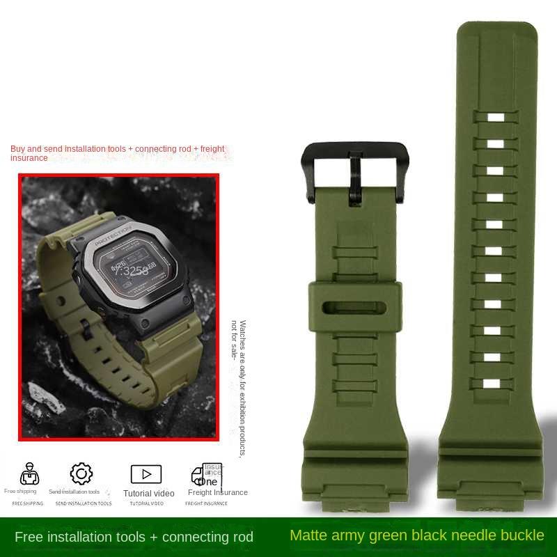 Přizpůsobeno pro Casio G-SHOCK Malý čtvercový model řady DW-H5600 40. výročí Pryskyřičné silikonové hodinky s pánským příslušenstvím