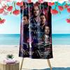 Name Custom Supernatural Print Beach Towel, Large Soft Quick Dry Towel for Beach Camping Swimming