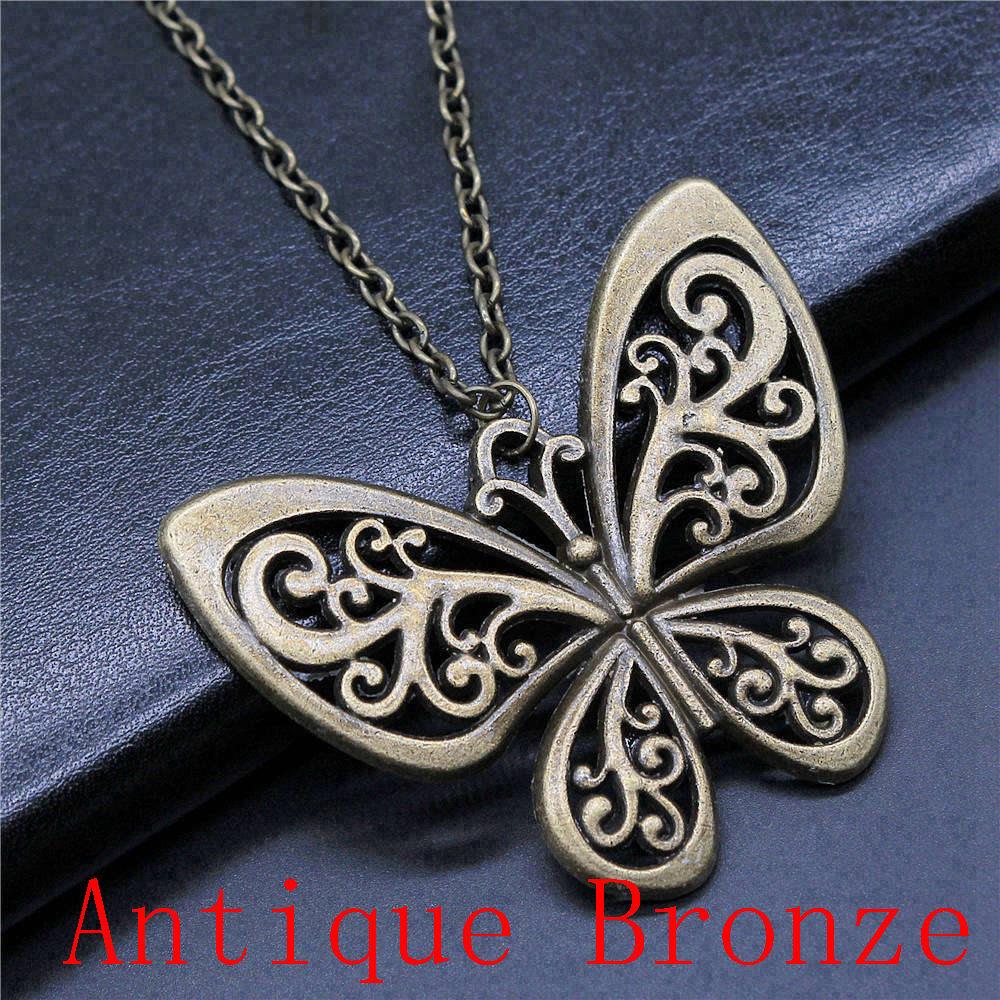 Angel Wing Pendant Necklaces Necklace With Chain For Women DIY Jewelry Making Findings