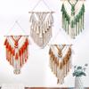 Boho Macrame Wall Hanging Handwoven Cotton Rope Tapestry with Tassels Nordic Home Decor