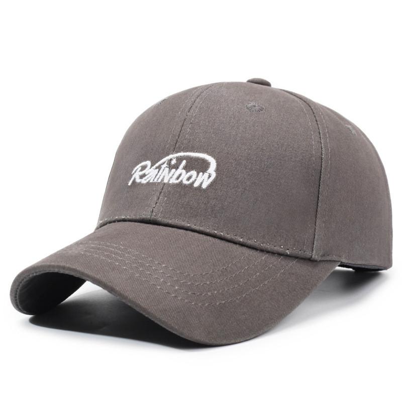 Korean Style Baseball Cap With Curved Brim And Embroidery For Summer And Spring