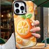 Phone Case: 2D Flat Design, Suitable for iPhone 18 17 16 15 14 13 Pro Protective Case, Cartoon Orange, Perfect Christmas and Halloween Holiday Gift