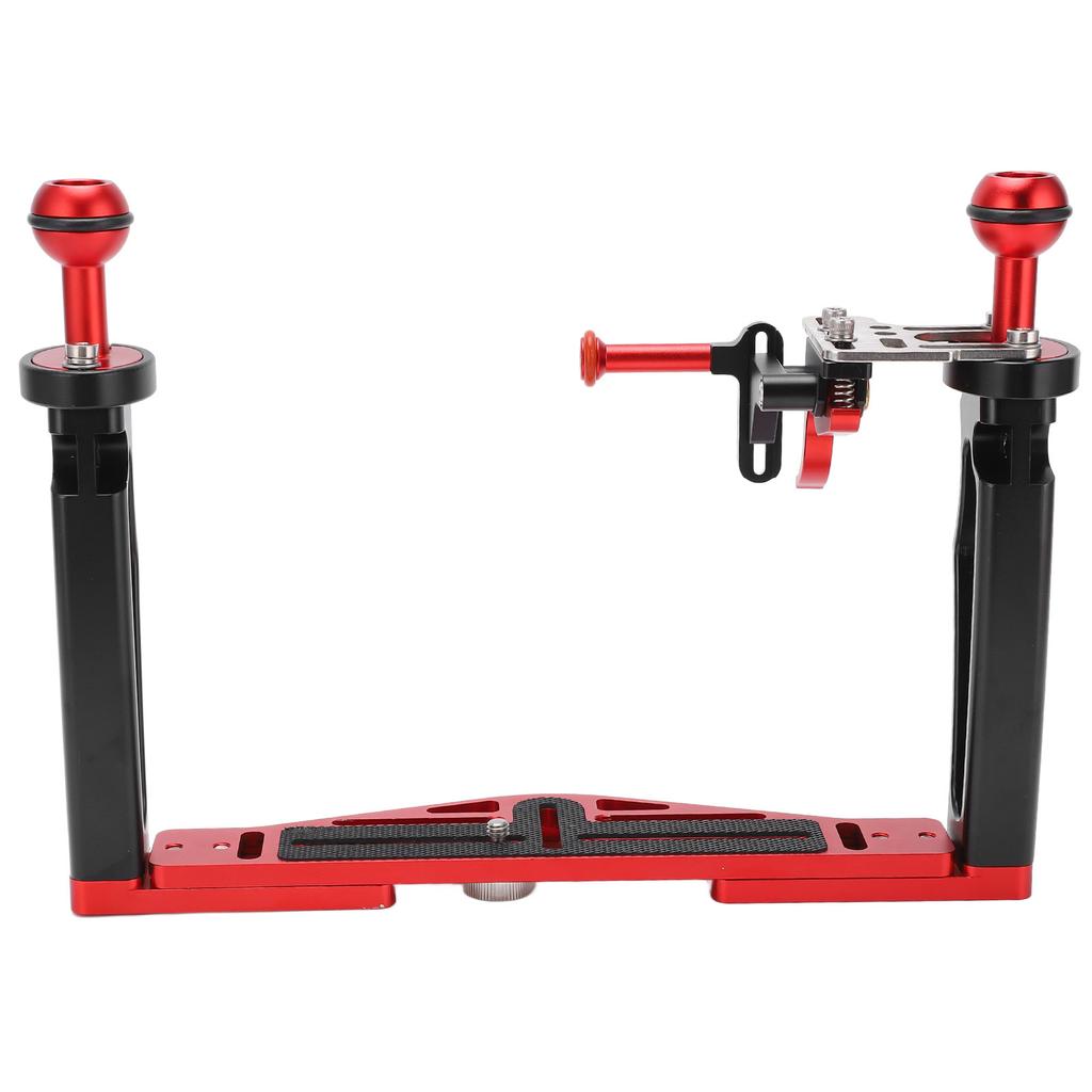 Dual Handle Tray Stabilizer Rig Diving Underwater Camera Housing Tray with Shutter Trigger