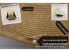 Men's Large Brim Straw Sun Hat - Breathable & Foldable for Summer