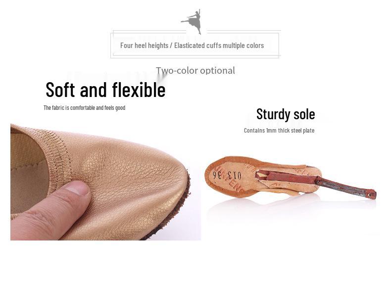 Women's Modern Ballroom & Latin Dance Shoes - Elastic Opening, Perfect for Practice & Social Dancing