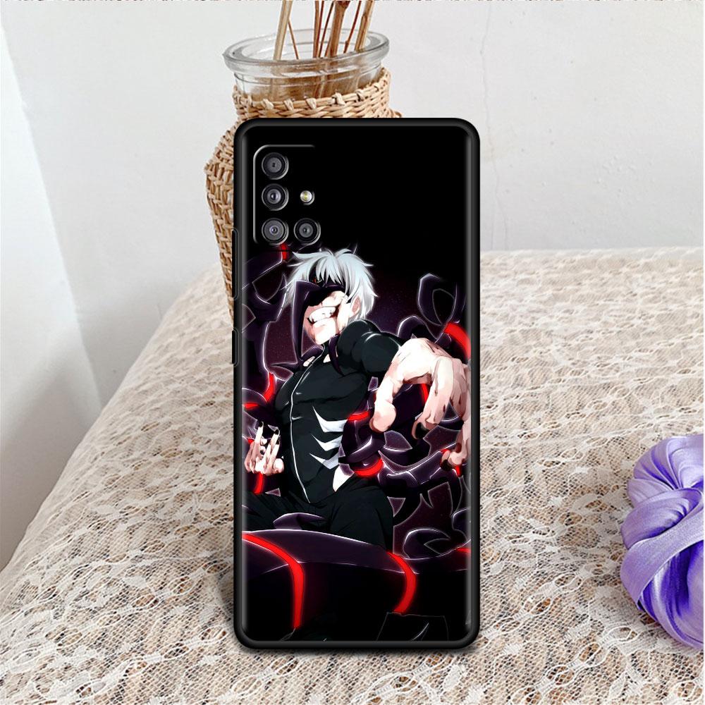 Pouzdro pro Samsung Galaxy A52 A12 A51 A32 A71 A21s A22 A11 A02s A03 A23 A13 A53 A41 A31 A72 Měkký Kryt na Telefon Tokyo Ghoul Anime Sac