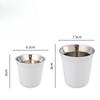 1 ks Nerezové Dvojstěnné Šálky na Espresso Izolované Šálky na Kávu pro Espresso Macchiato a Degustační Panáky