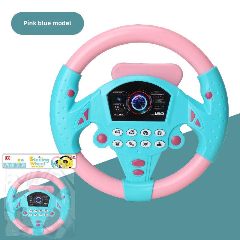 Douyin-Inspired Co-Pilot Steering Wheel Educational Toy for Kids