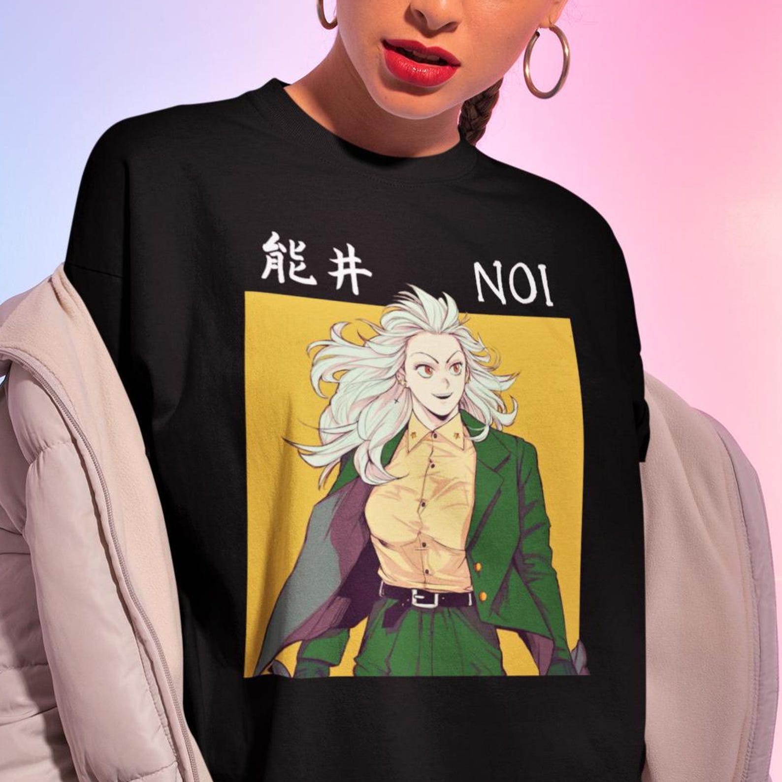 Unisex Dorohedoro Noi Shirt -Kaiman Tshirt,Shin Manga T-shirt XL