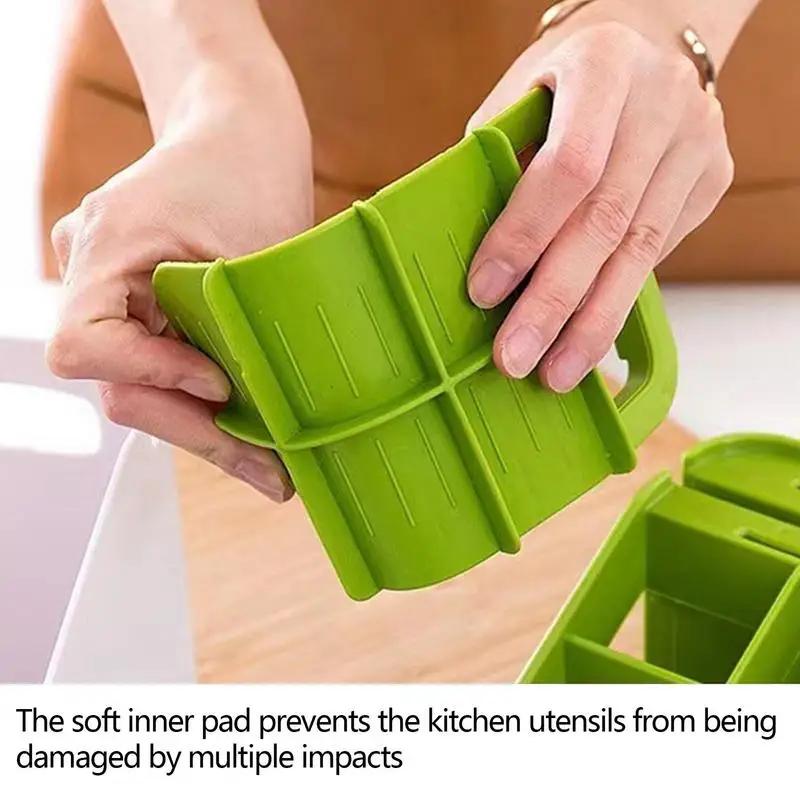 Utensil Holder Cutlery Drainer Chopstick Storage Holder Knife Fork Drain Box Tableware Storage Holder Spoons Organizer Rack