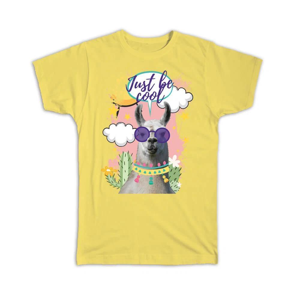 Gift T-Shirt : Llama Cute Nature Trend Wild Animals Wildlife Fauna Safari M