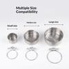 Hanging Cage Bowl For Pet Birds Anti-Turnover Stainless Steel Feeding Food Drinking Feeder Dish Clamp-On Water Drinker Cage Cup