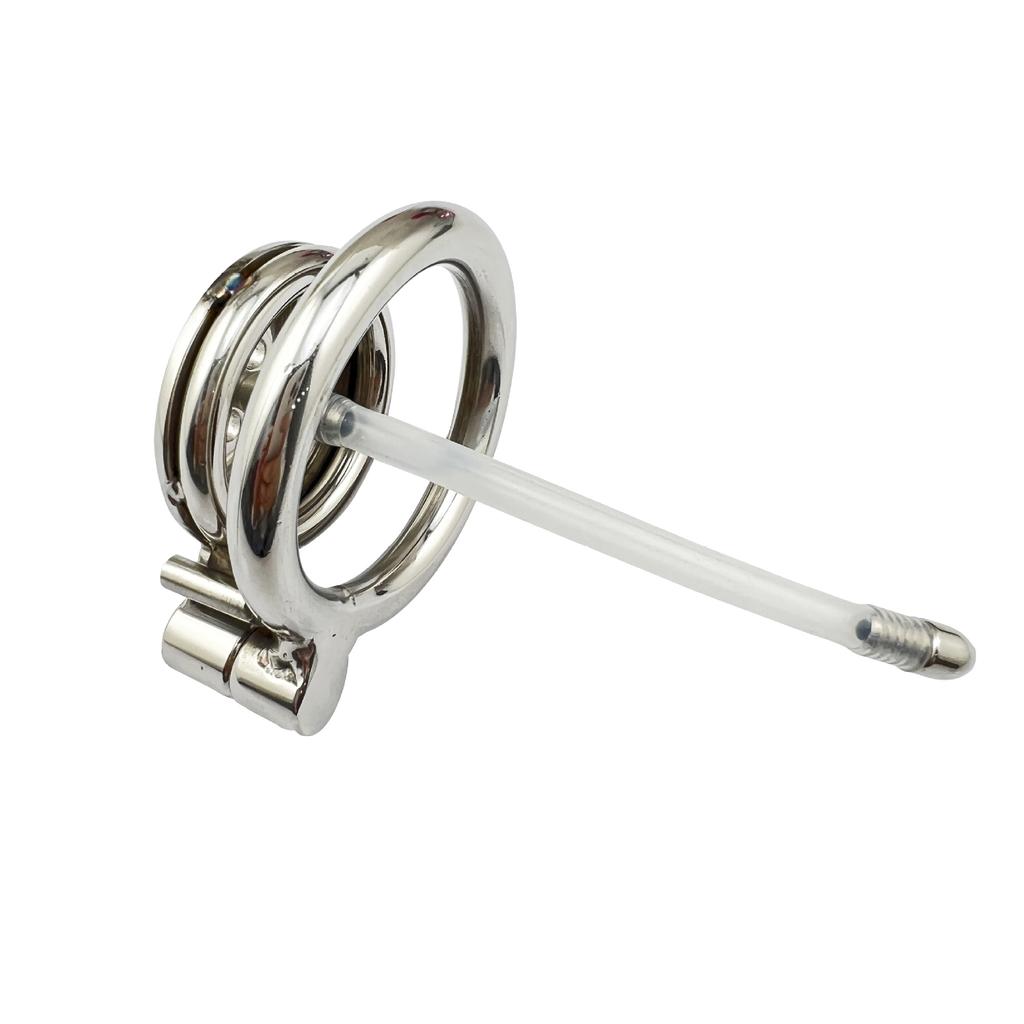 Metal Men's Bird Cage Chastity Lock Ring Artifact Comrade SM Dog Slave Binding Training Adult Sex Product