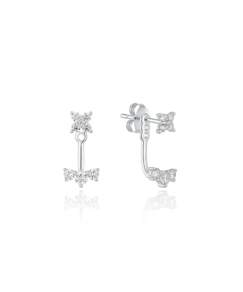 Lloyd Silver 925 Layered Two-Way Pin Earrings Lles26204S