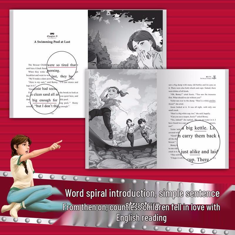 The Boxcar Children Bilingual English Reading Set (8 Books)
