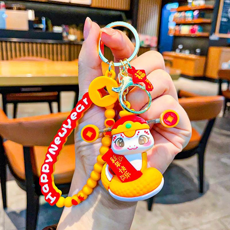 Unique Silicone Snake Year Keychain Featuring Festive Designs For Occasions Celebrating