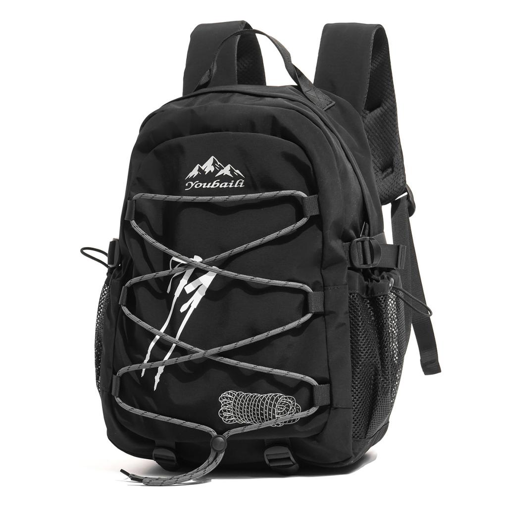 Schoolbag Outdoor Sports Wind Large Capacity Shoulder Bag Men's and Women's 1011 New Going Out Lightweight Backpack Hiking Hiking Bag