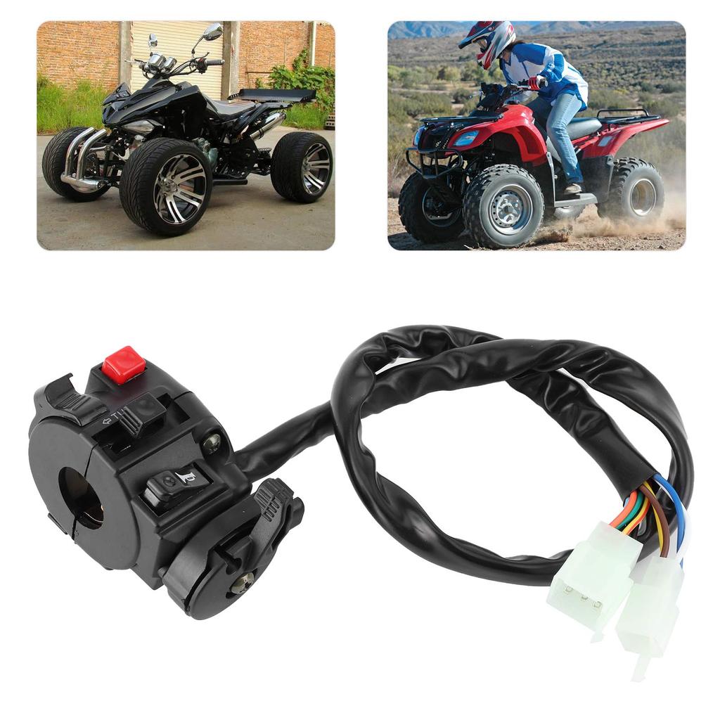 Motorcycle Handlebar Switch,ATV Handlebar Switch,22mm Handlebar Switch,9-Pin 8Wire Fits 200cc250cc Dirt Quad Bike Bike Atv