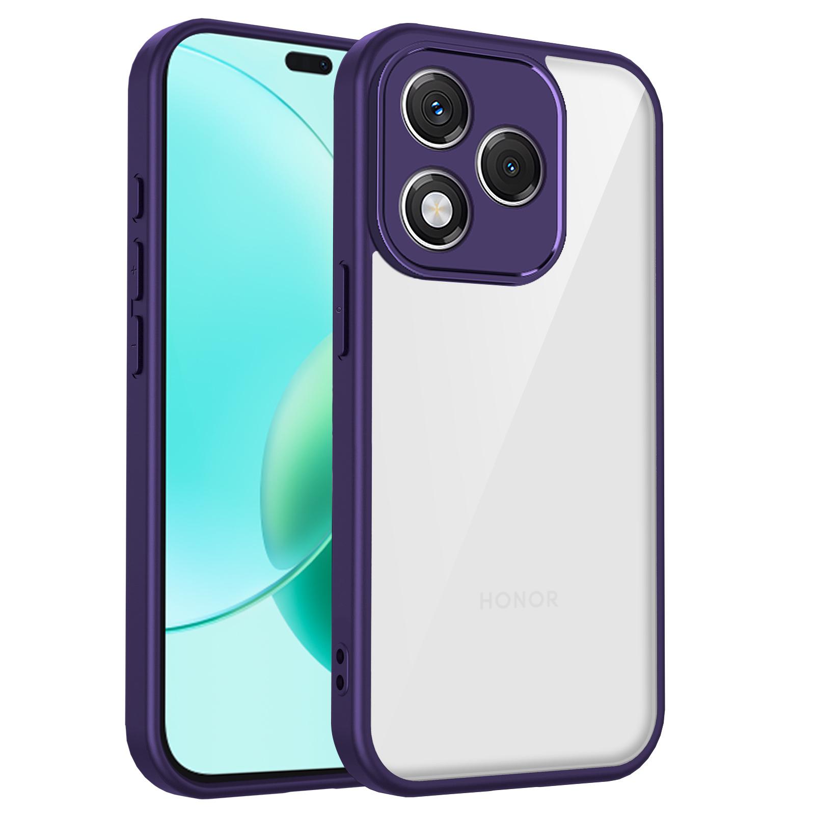 

Honor 400 Lite ABR NX1 Case Air Cushion Shockproof Silicone Bumper Clear Matte Back Cover Hard Phone Case for Honor 400 Lite 5G Pc + tpu&Honor 400 Lite фіолетовий