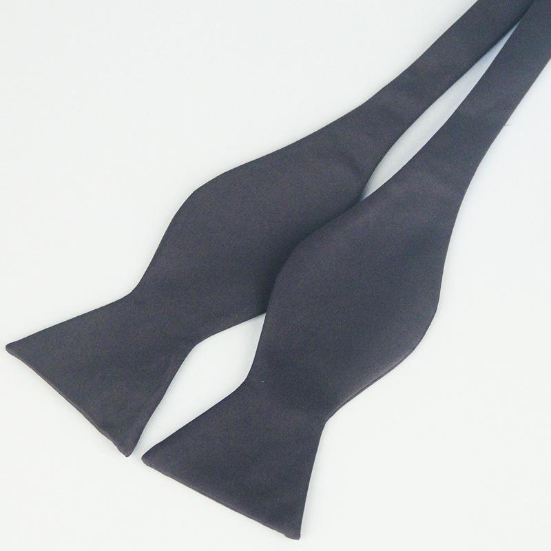 Papillon Elegante da Uomo in Poliestere Monocolore con Collo a Zucca per Abbigliamento da Lavoro e Formale